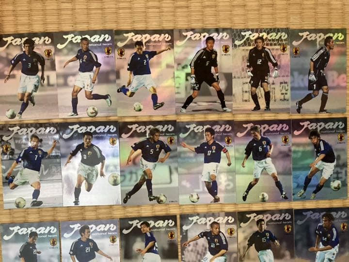 日本代表　日韓W杯　プレミアムカードセット　レア