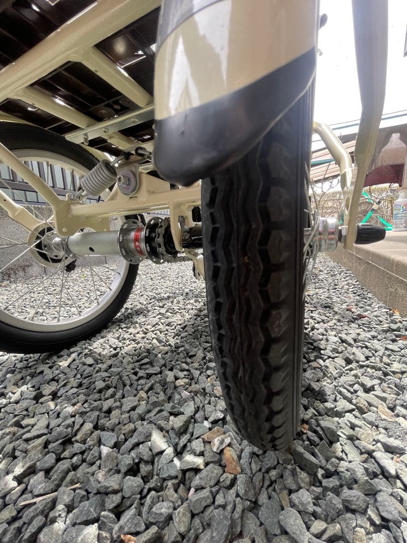 【電動三輪自転車】ブリヂストン ラクット（RAKUTTO）極美品／前後カゴ付き