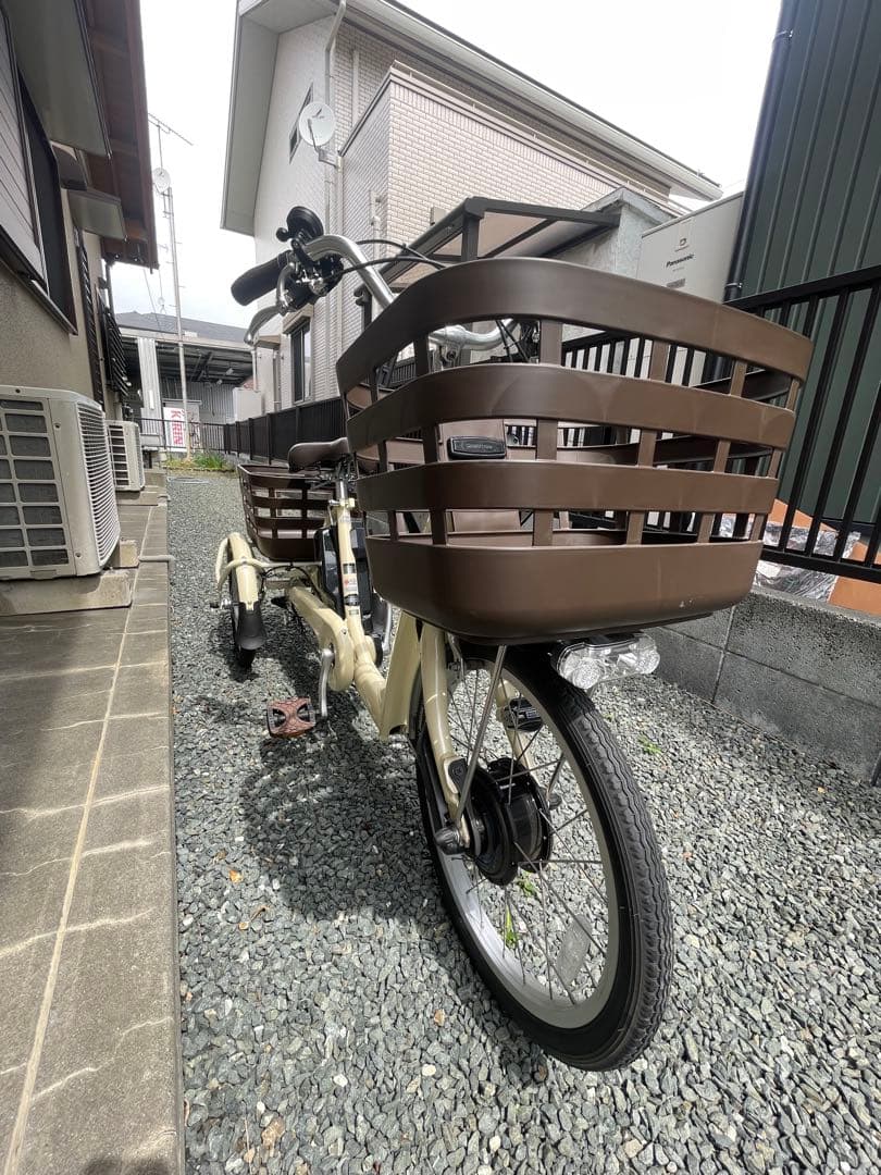 【電動三輪自転車】ブリヂストン ラクット（RAKUTTO）極美品／前後カゴ付き