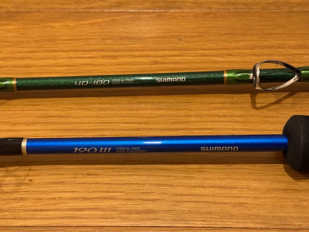2本セットシマノ釣竿SHORT GAME 40-180、64 190III