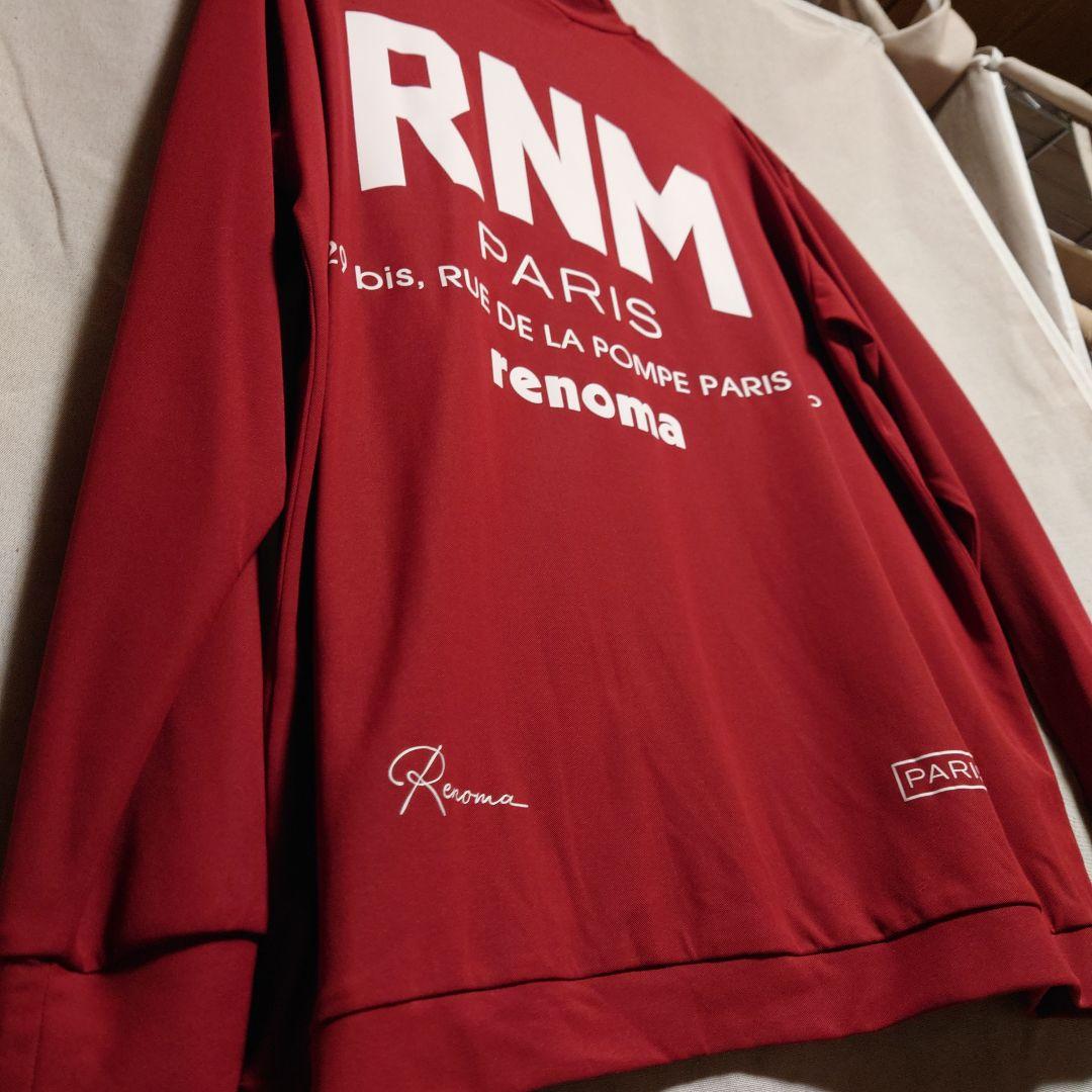 【美品☆着用１回】renoma レノマゴルフ モックネック ロンT メンズМ