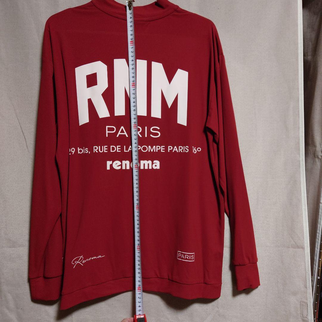 【美品☆着用１回】renoma レノマゴルフ モックネック ロンT メンズМ