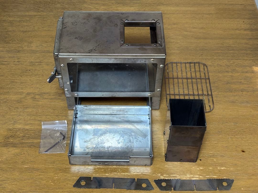 VASTLAND ステンレス クッキング ミニ薪ストーブ 中古品