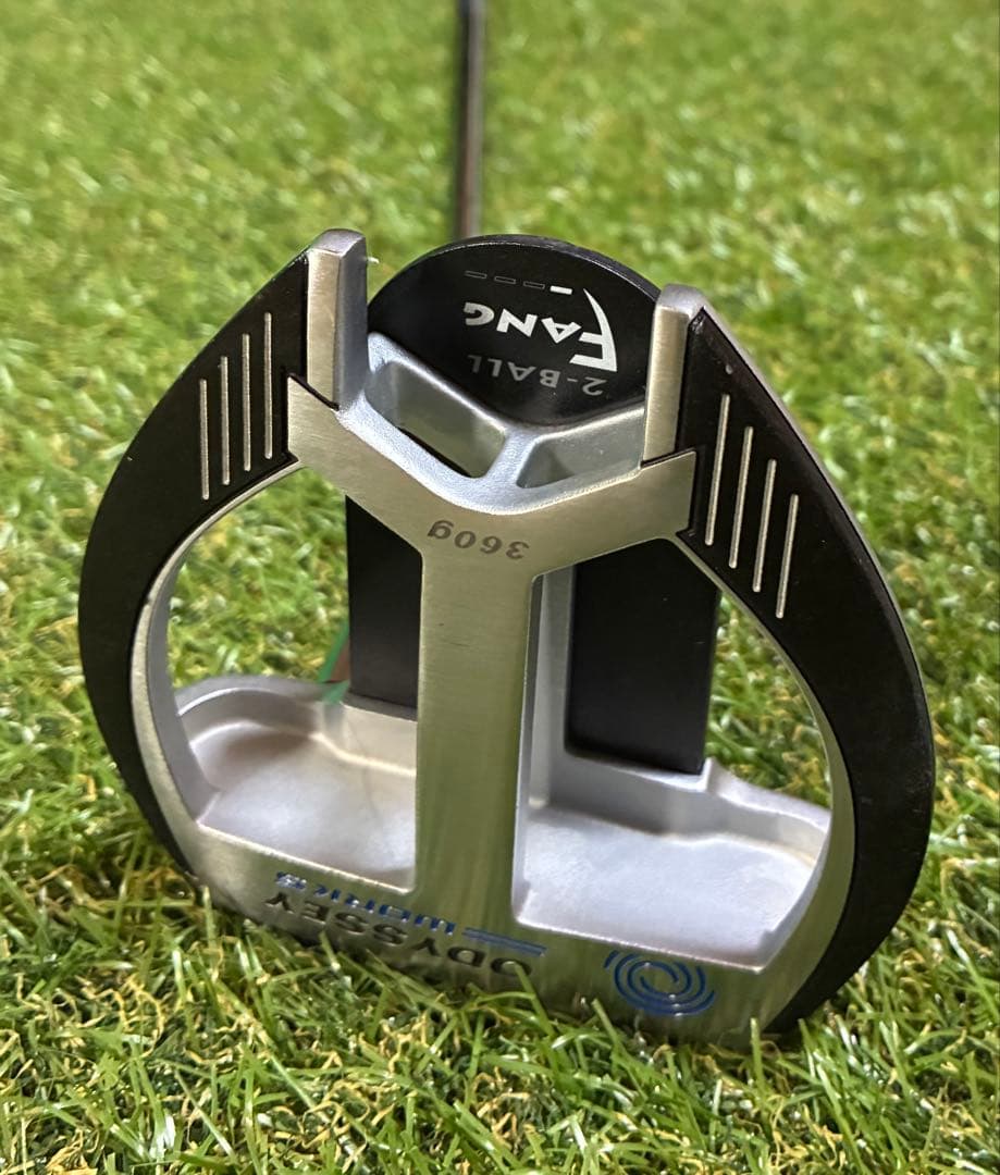 中尺パター　ODYSSEY WORKS 2-BALL FANG 360g