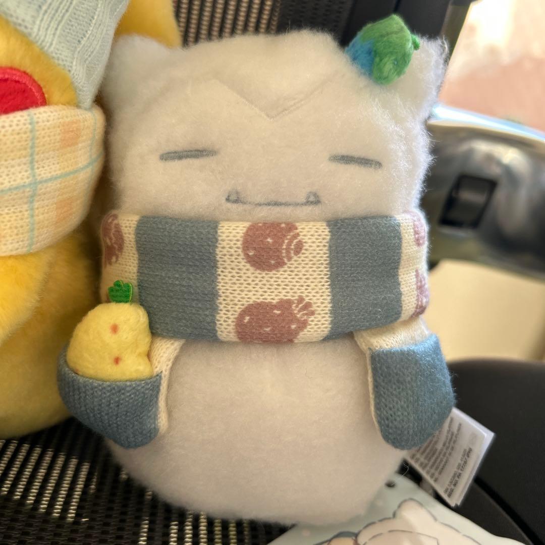 ピカチュウとゆきあそび ピカチュウ　カビゴン　ヤドン　ゆきだるま　4点セット