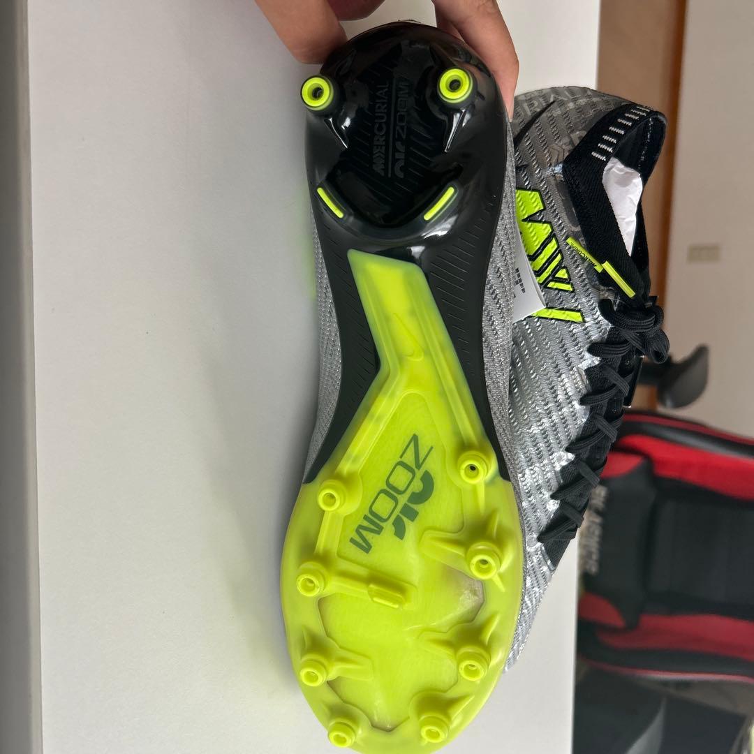 Nike Zoom サッカーシューズ スパイク グレー/イエロー