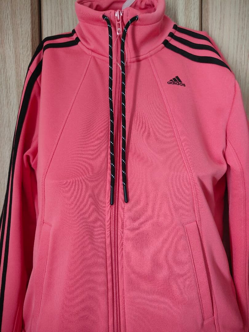 新品　adidas ジャージ上下セット ピンク・黒