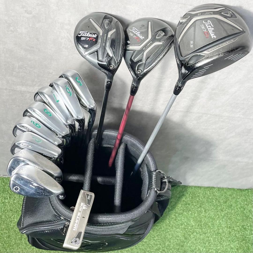 【バッグ美品】タイトリスト 917 AP2 ゴルフクラブセット S 12本 右用