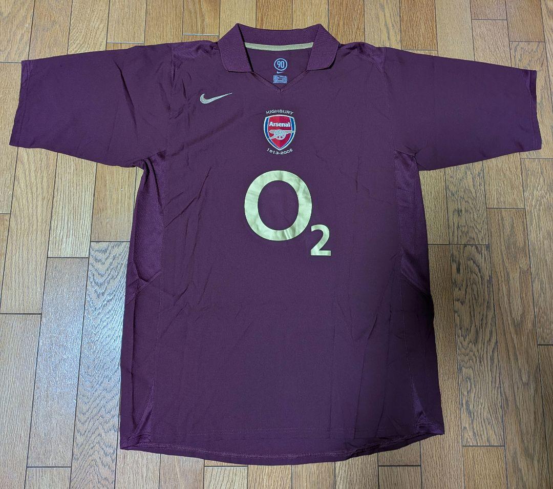 2005-06 NIKE アーセナル ラストハイバリー記念モデル ゲームシャツ