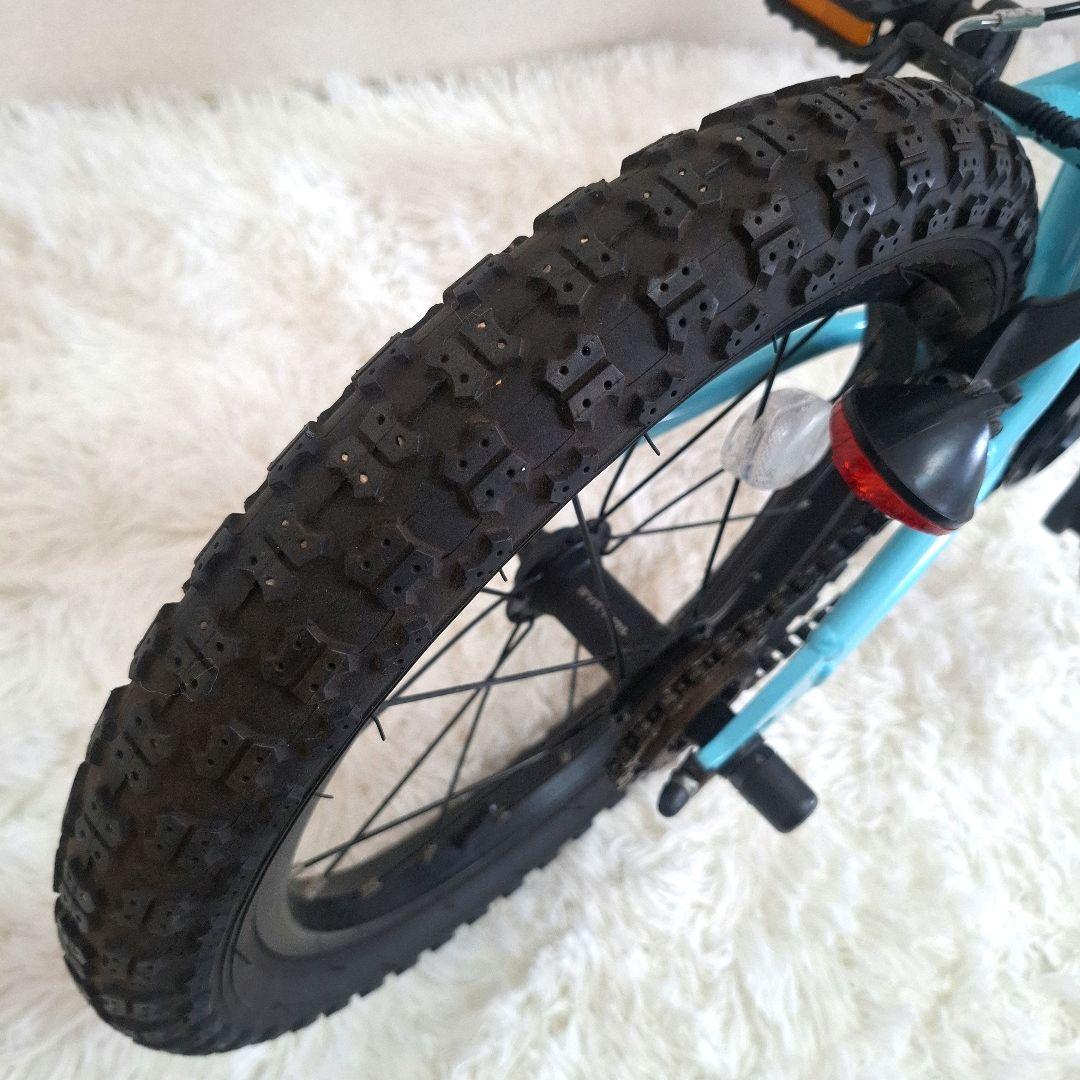 【美品】ヨツバサイクル 16サイズ キッズバイク 補助輪付き