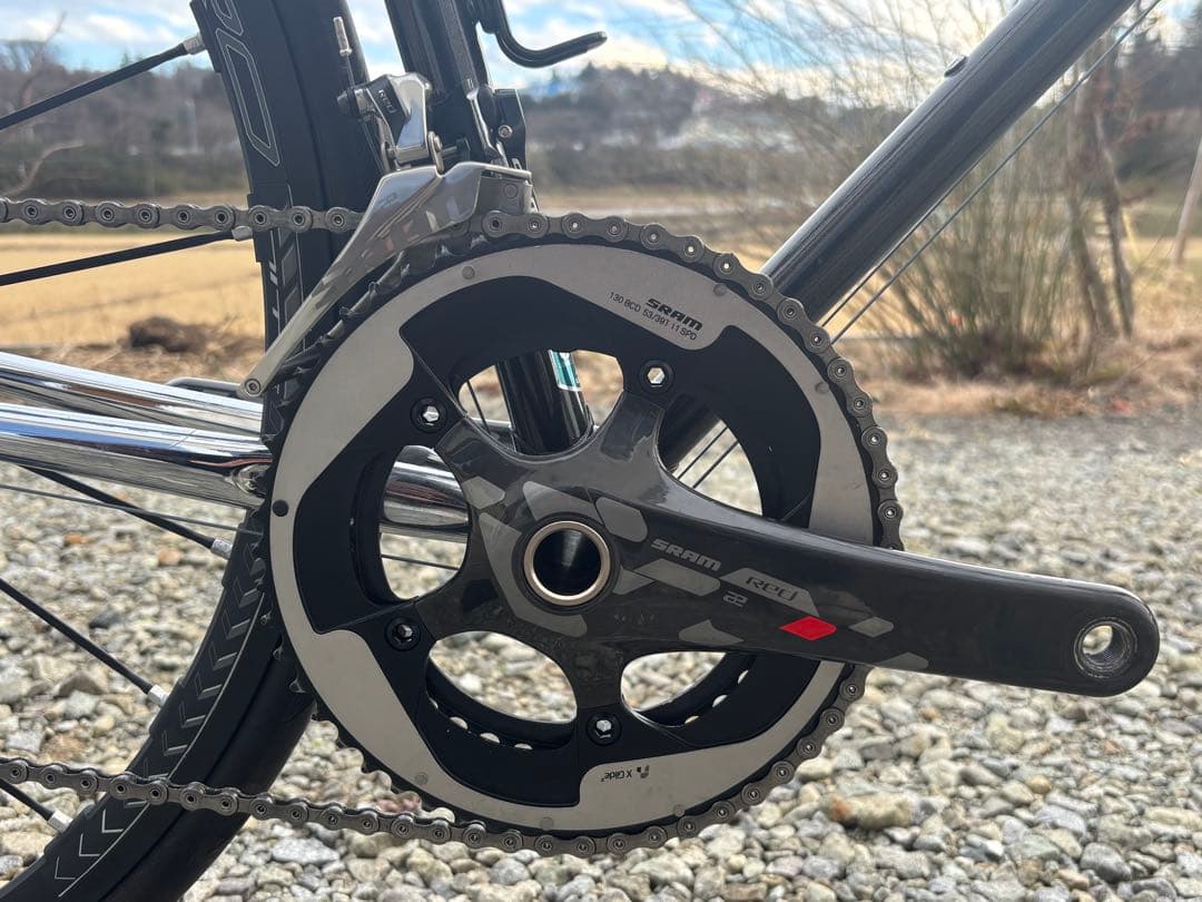 SRAM RED 22 クロモリ　スチール　ロードバイク ブラック