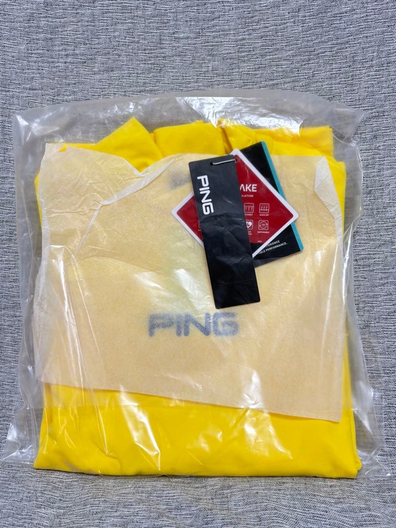 S ☆新品☆ PING エアーフレイクハイネックシャツ レディース　イエロー