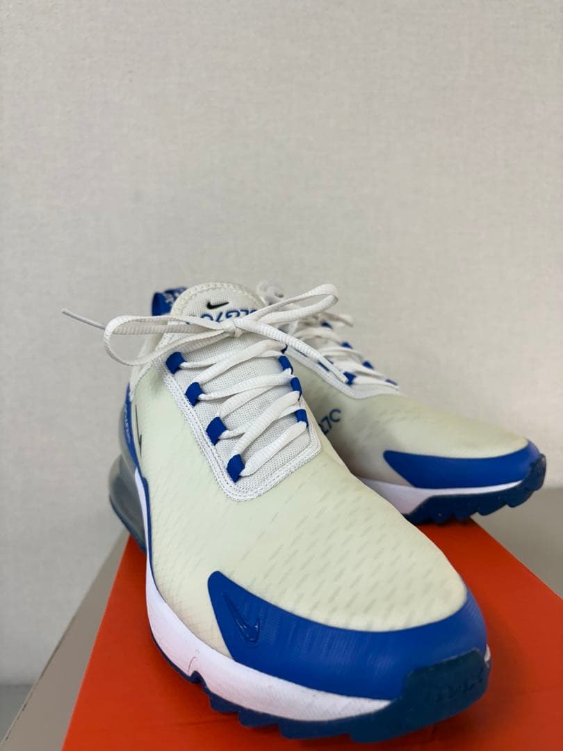Nike Air Max 270 ゴルフシューズ ホワイト/ブルー