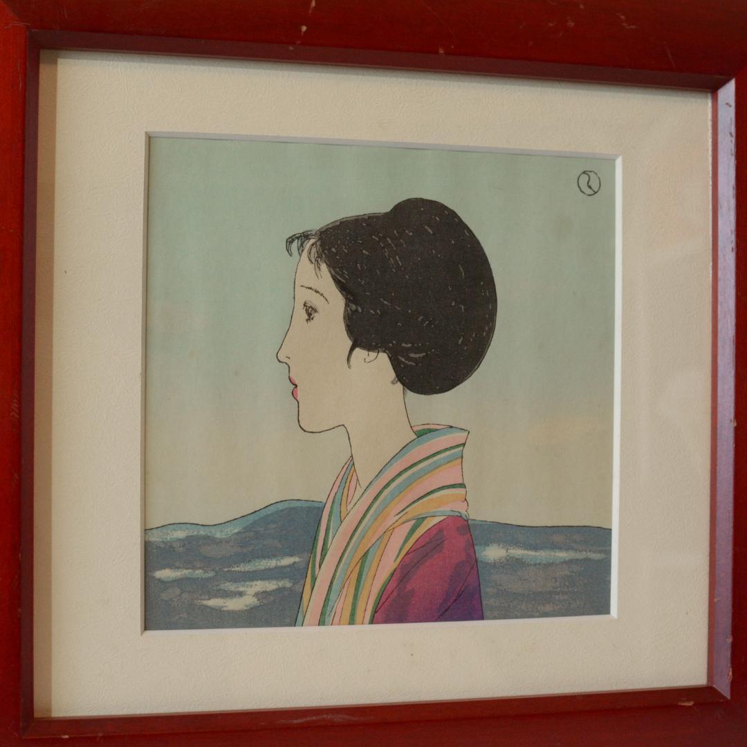 竹久夢二 / 木版画作品「山・山・山」
