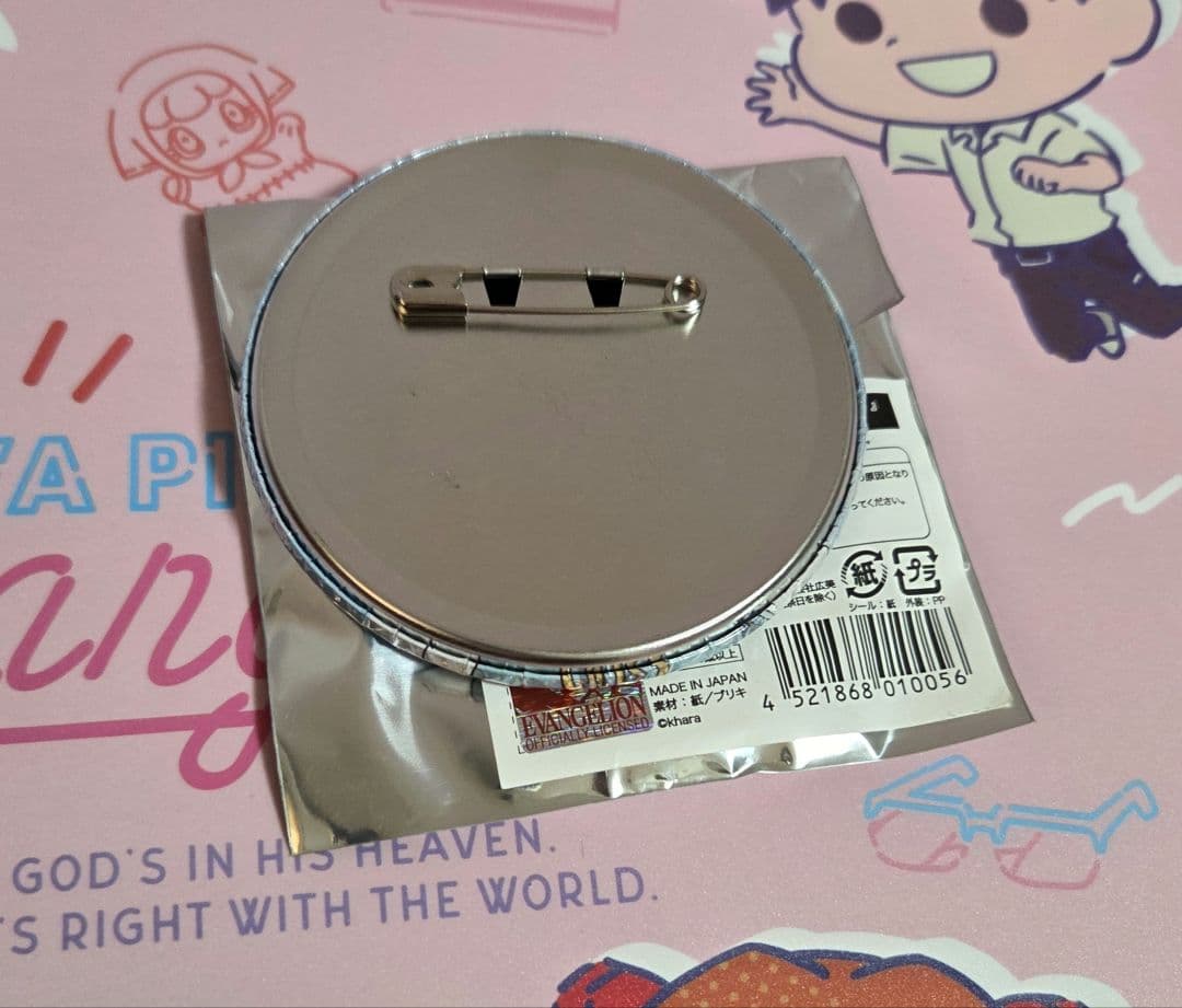 エヴァ　綾波　缶バッジ