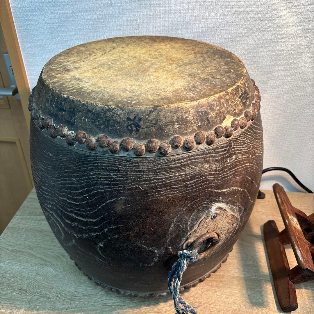 時代物 和太鼓　骨董品　明治時代