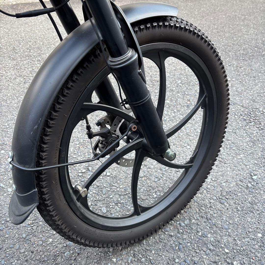 美品 超大容量バッテリー 電動アシスト自転車 カスタム ブラック 20インチ