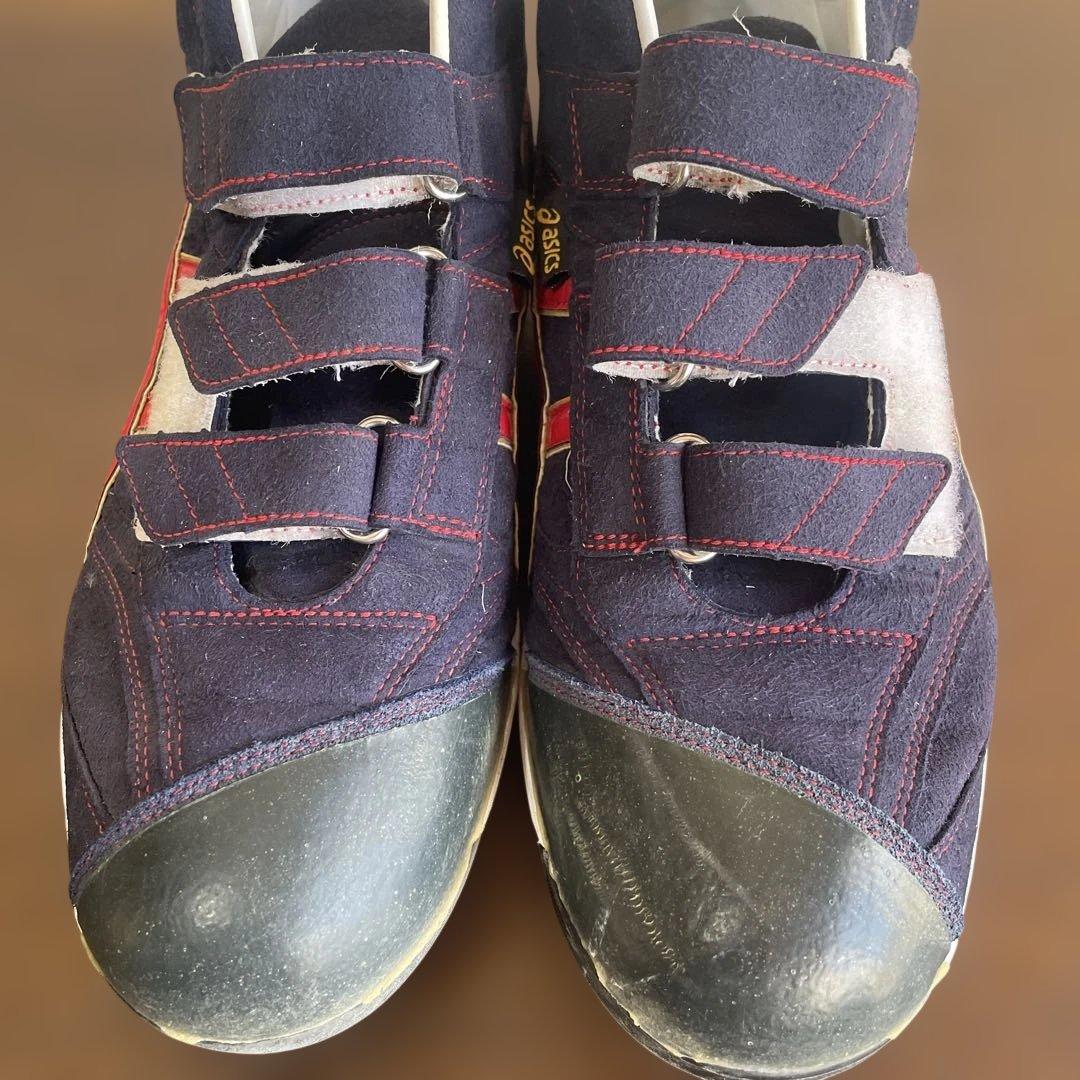 小*僧様 asics GOLDSTAGE 野球シューズ ネイビー/レッド