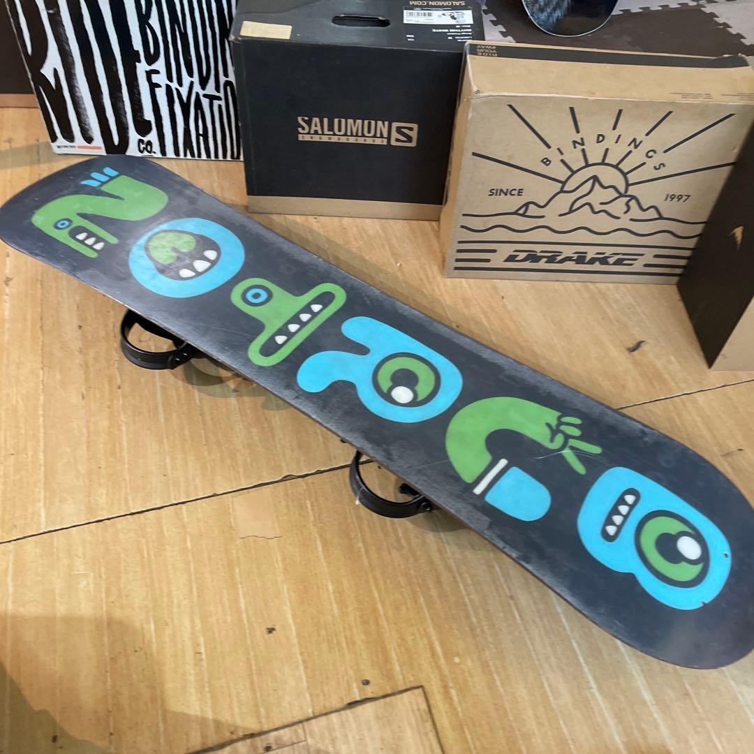 BURTON　キッズスノーボードセット　120cm　バートン　バイン付3点セット