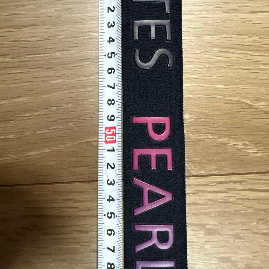 【PEARLY GATES】 黒 エラスティック ベルト PEARLロゴ