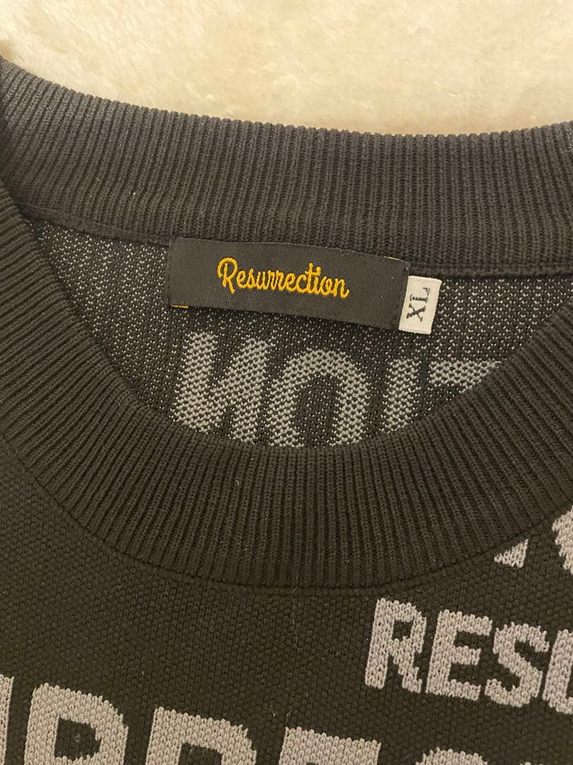 RESURRECTION GOLFメンズロゴセーター