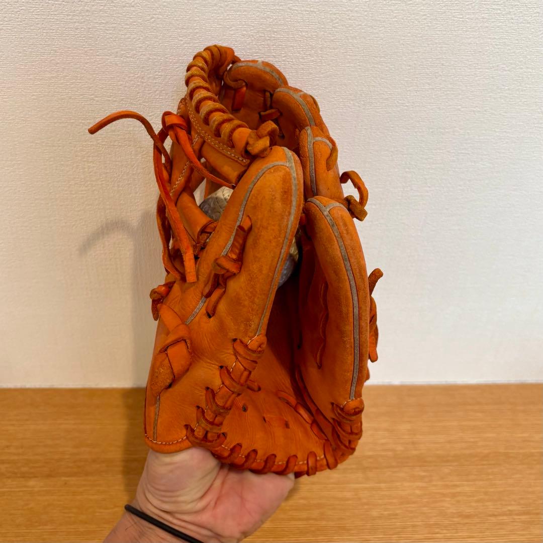 ミズノ グローバルエリート 少年 軟式 グローブ 型抜群 再生済み 少年野球