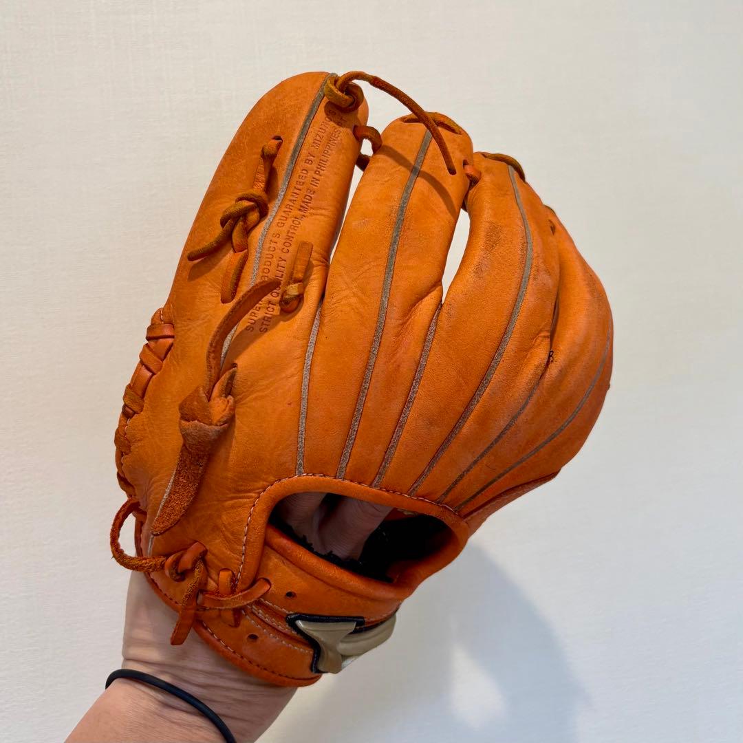 ミズノ グローバルエリート 少年 軟式 グローブ 型抜群 再生済み 少年野球