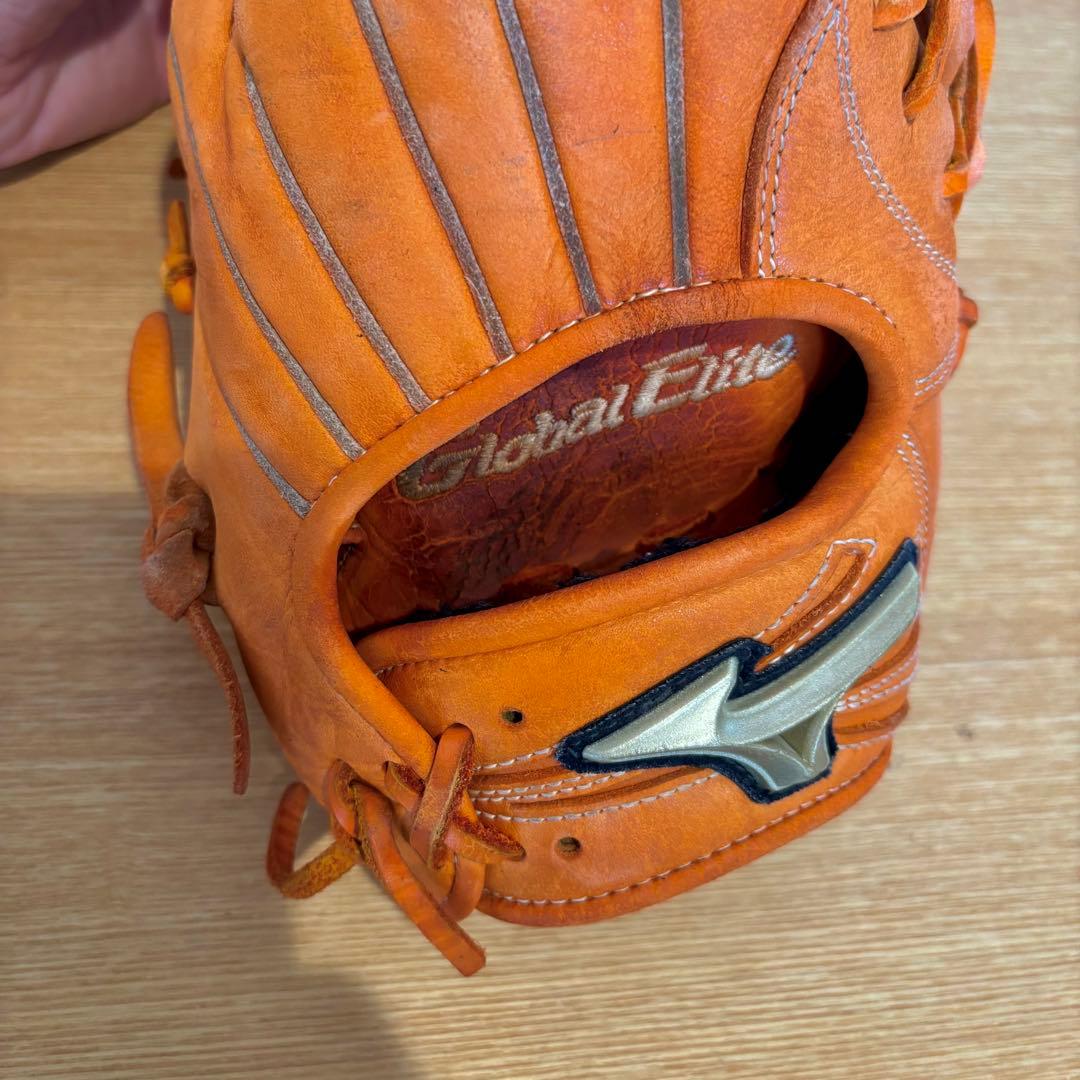 ミズノ グローバルエリート 少年 軟式 グローブ 型抜群 再生済み 少年野球
