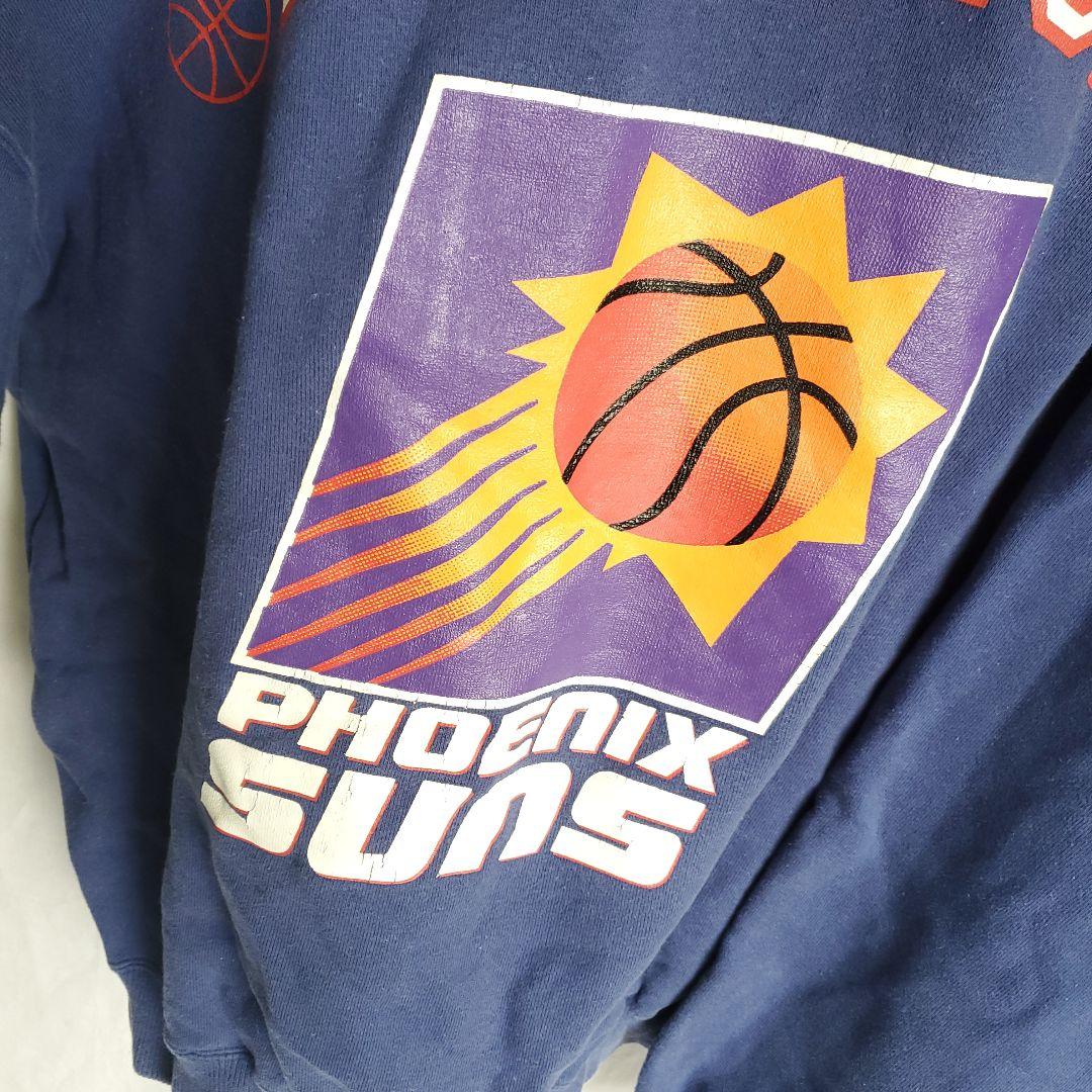 90s NBA フェニックスサンズ スウェットパーカー デカロゴ バスケ 昔