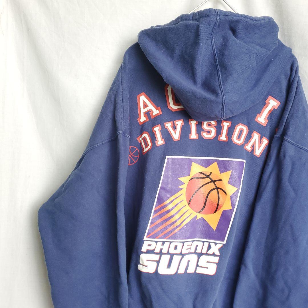 90s NBA フェニックスサンズ スウェットパーカー デカロゴ バスケ 昔