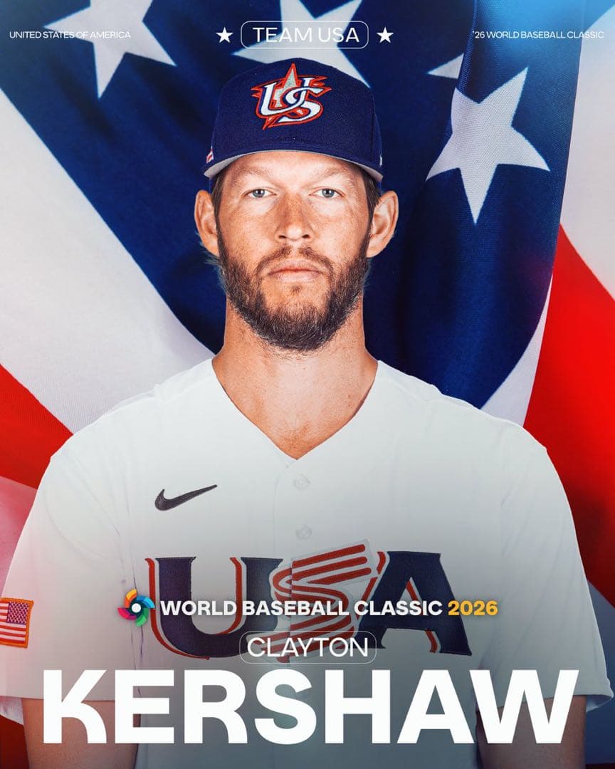 超貴重　WBC アメリカ代表 カーショウ ユニフォーム L※即完売品 ※正規品