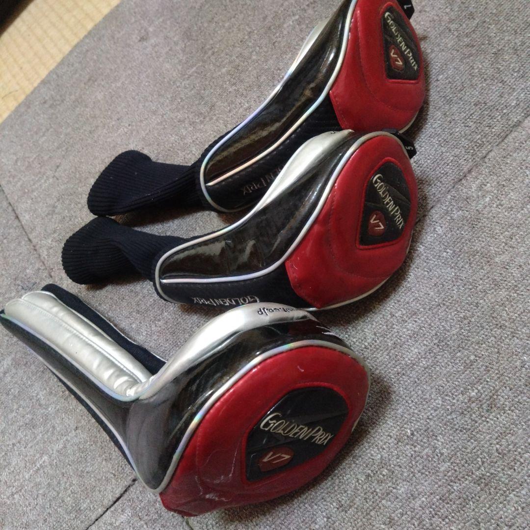 つるやゴルフ　ゴールデンプリックス　ドライバー　5、7番ウッド　3本セット中古品