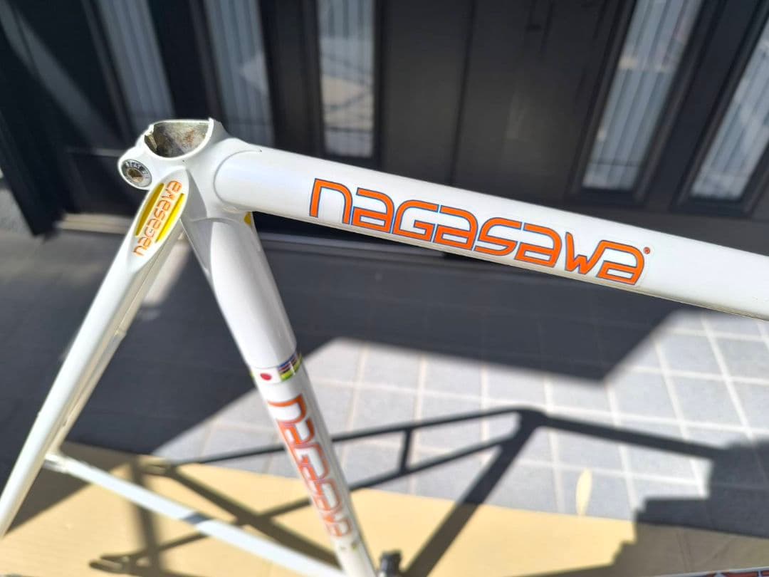 NJS公認 Nagasawa 競輪フレーム パールホワイト