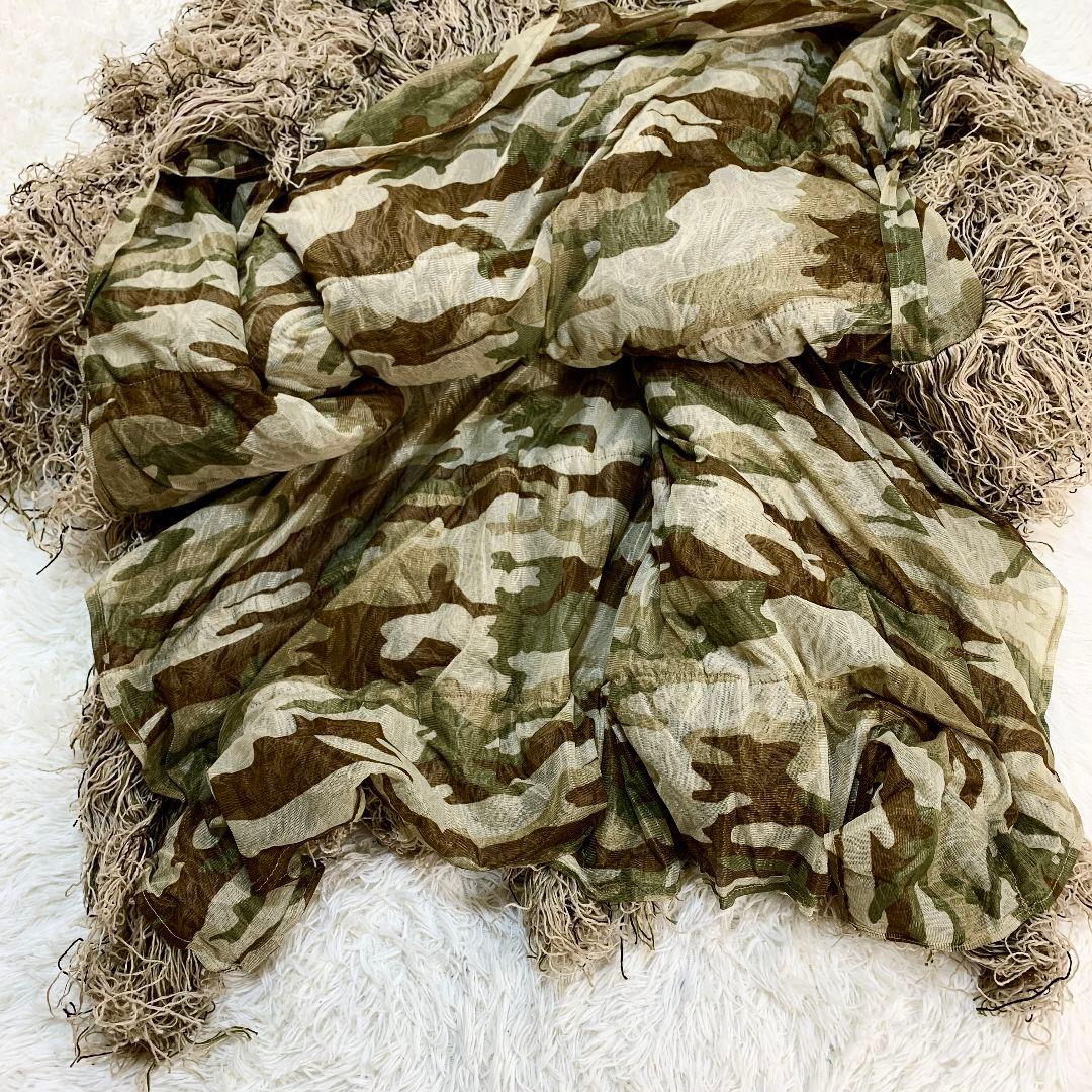 【良品】ギリースーツ　迷彩　カモフラ ポンチョタイプ XL/2XLサイズ
