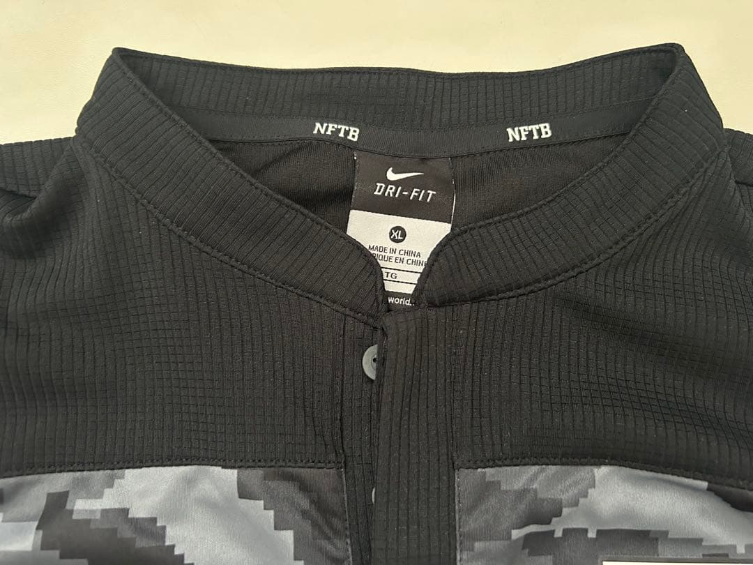 XL NIKE NFTB 長袖 カモ柄 ロングシャツ ナイキ プラシャツ