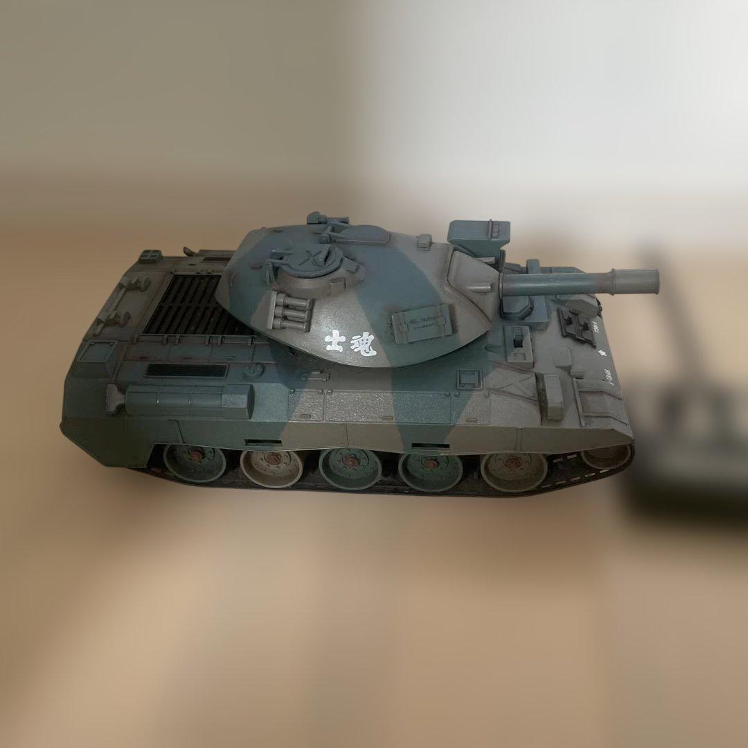 京商★陸上自衛隊74式戦車ウェザリング仕様？★動作確認未確認ラジコン送料無料