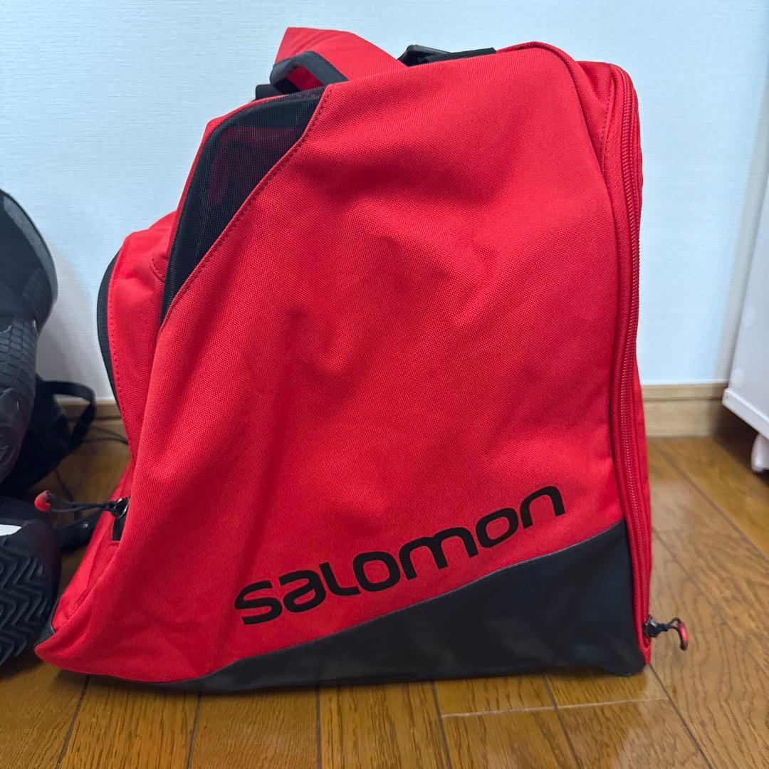 草*剣様 Salomon スノーボードブーツ ブラック&ブーツバッグ赤