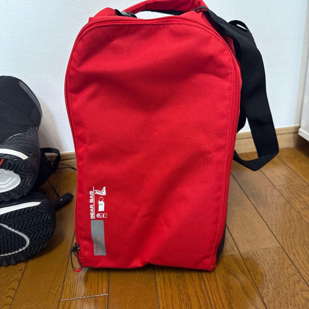 草*剣様 Salomon スノーボードブーツ ブラック&ブーツバッグ赤