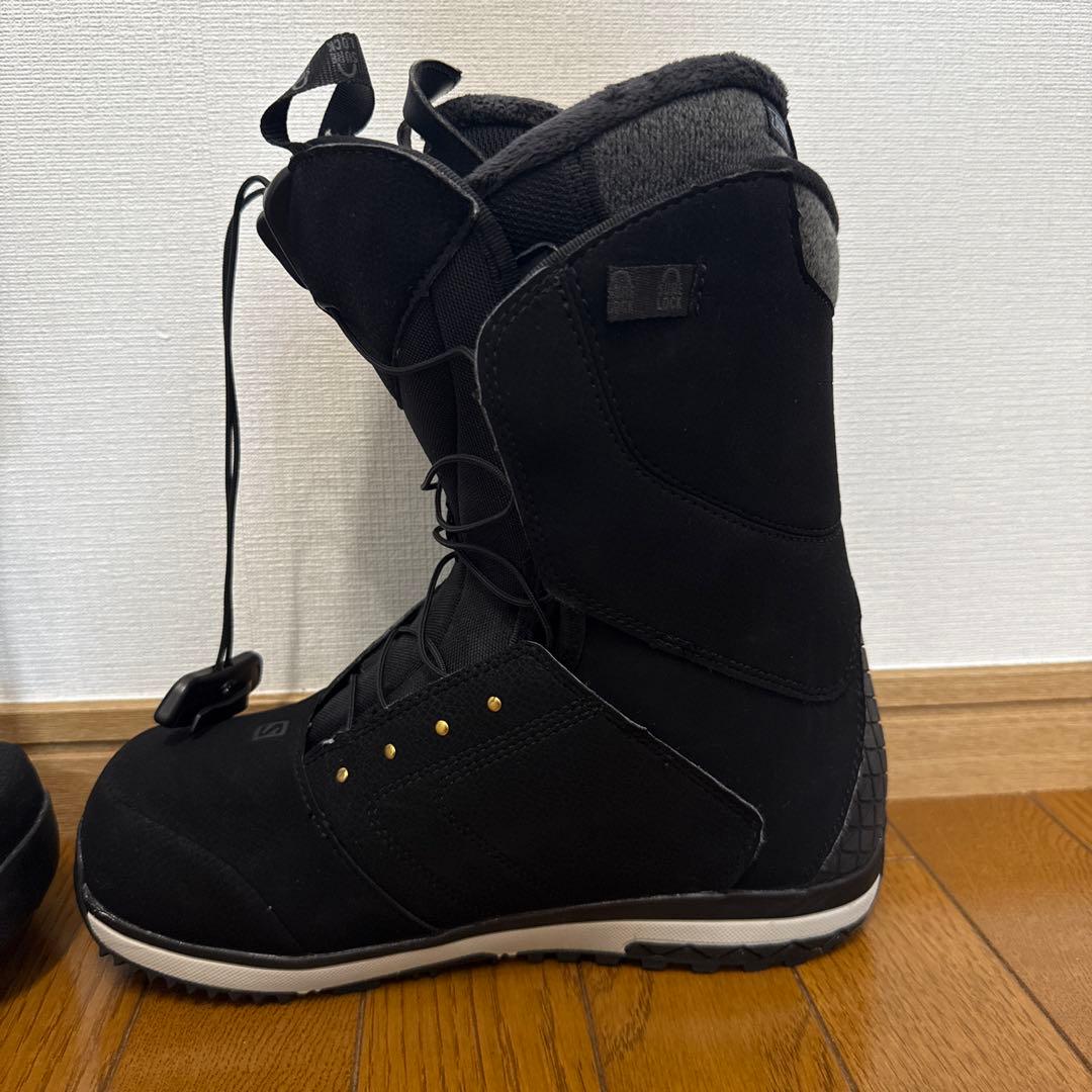 草*剣様 Salomon スノーボードブーツ ブラック&ブーツバッグ赤
