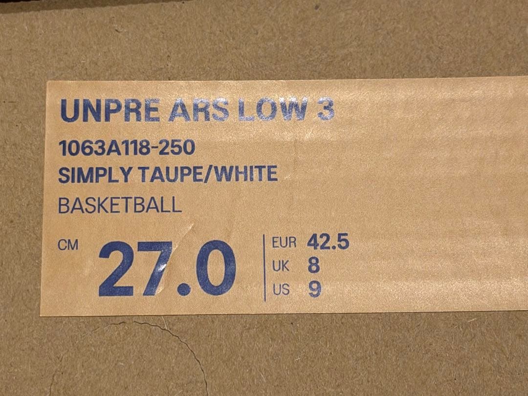 シューズ(男性用) ballaholic ASICS UNPRE ARS LOW3