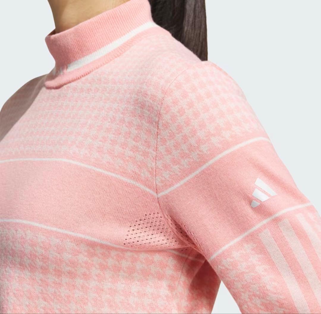 【新品Mサイズ】adidasゴルフ プライムニット モックネック セーター