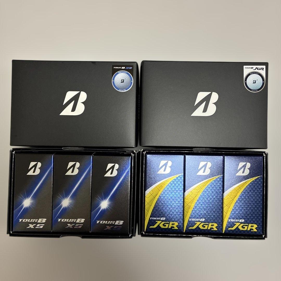 最新版 ブリヂストンTOUR B XS & JGR セット ホワイト 2ダース分