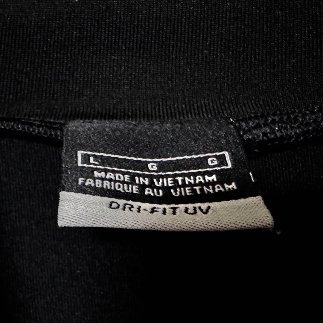 NIKE GOLF ナイキゴルフ 刺繍ロゴ 長袖 モックネック シャツ ブラック