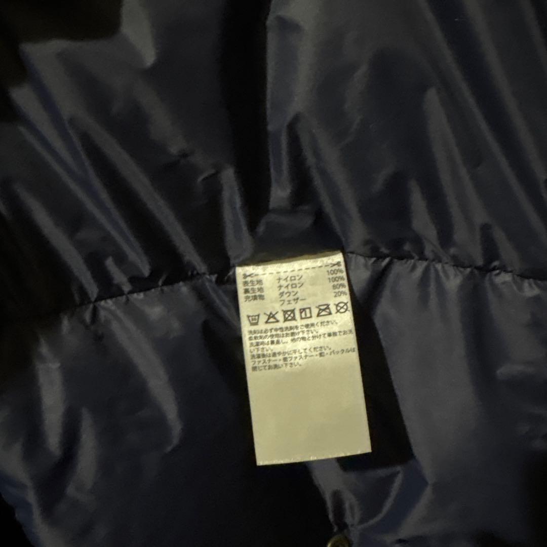 タイムセール✴︎美品✴︎ adidas Oサイズ ネイビー ダウンコート フード付き