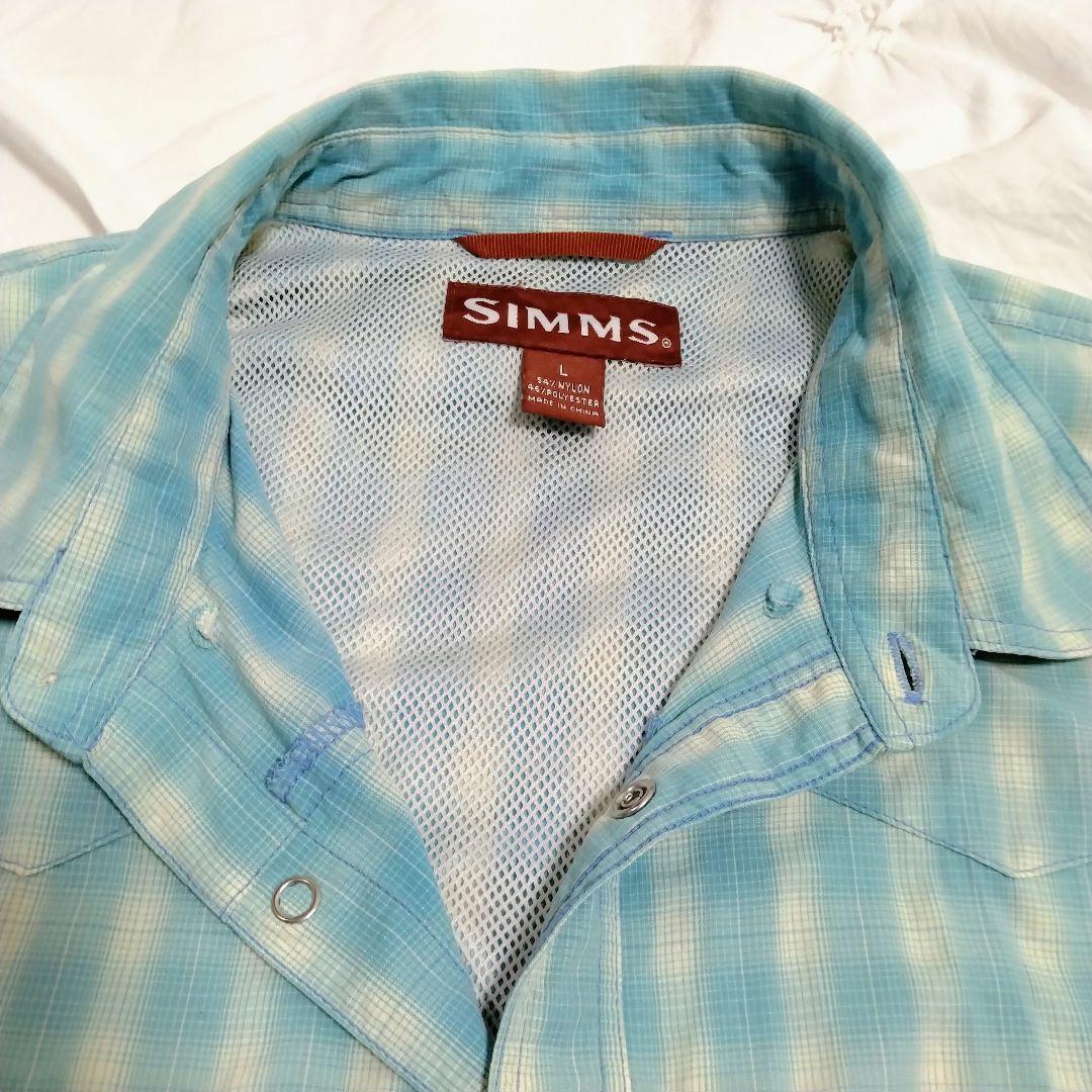 【サイズ2XL・オンブレチェック】シムス フィッシング ウエスタンシャツ 釣り