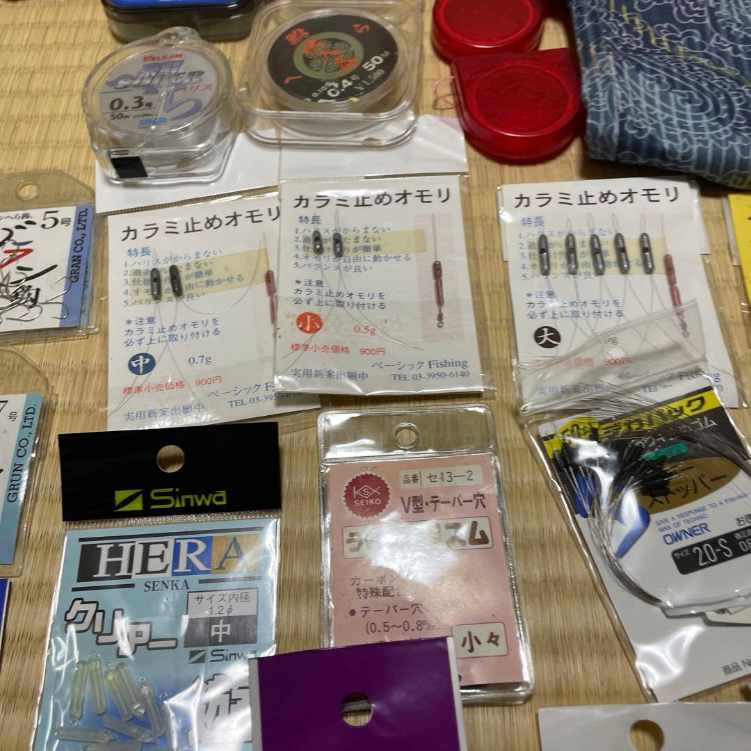 専用。ヘラブナ釣り用道糸、ハリス、ハリ、おもり他
