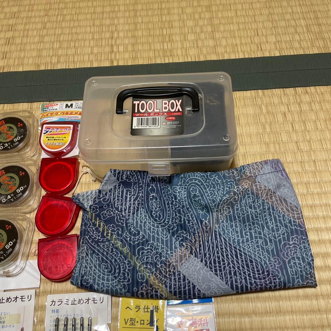 専用。ヘラブナ釣り用道糸、ハリス、ハリ、おもり他