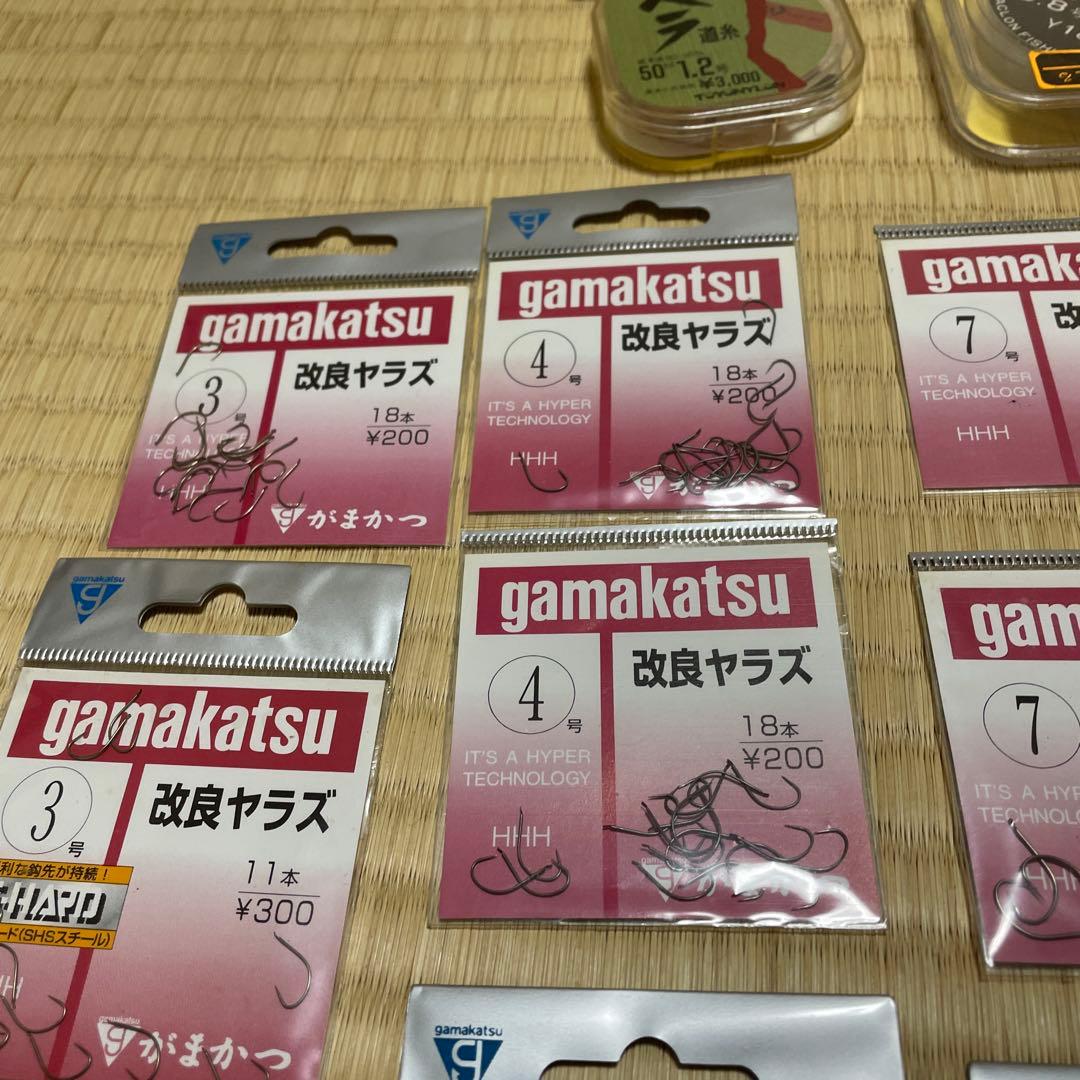 専用。ヘラブナ釣り用道糸、ハリス、ハリ、おもり他