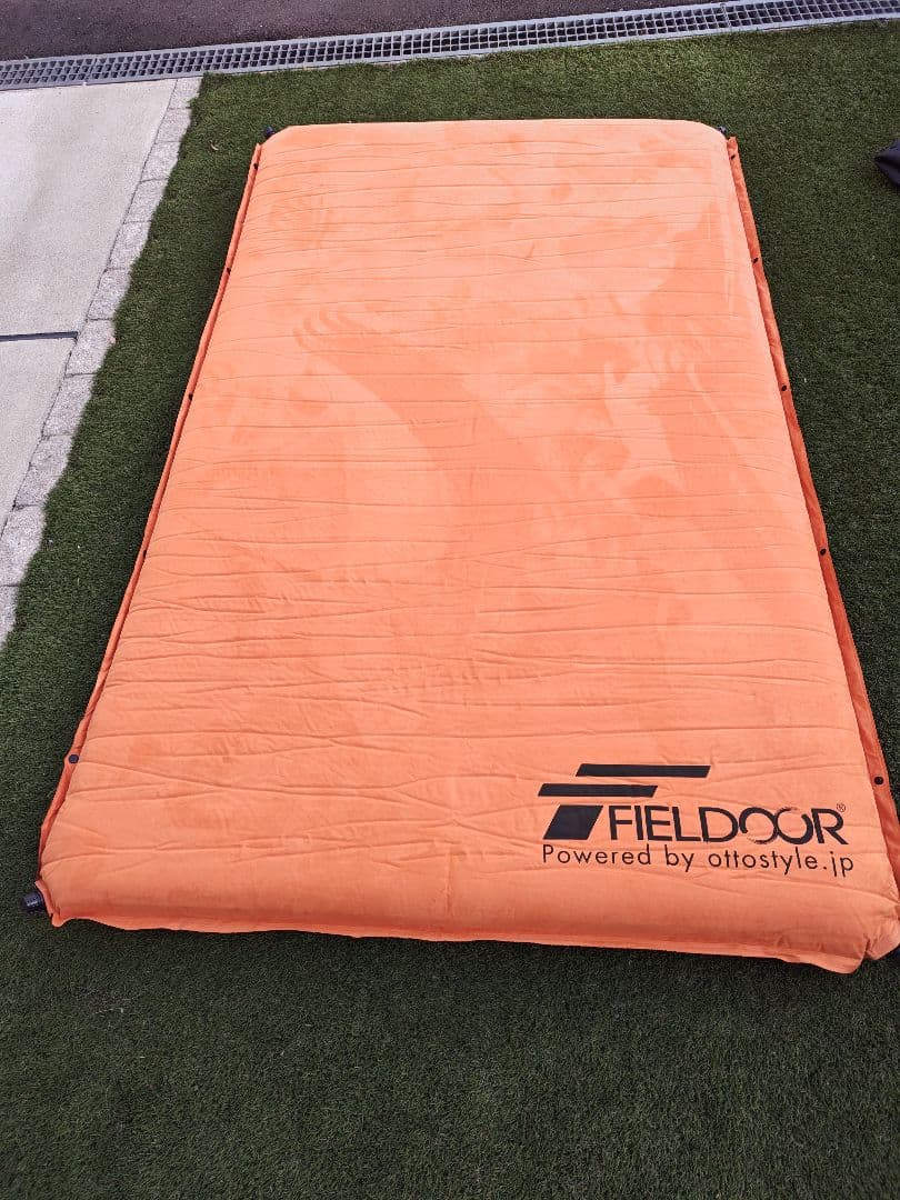 値下げ！FIELDOOR マット Lサイズ 自動膨張マット 連結可 2個セット