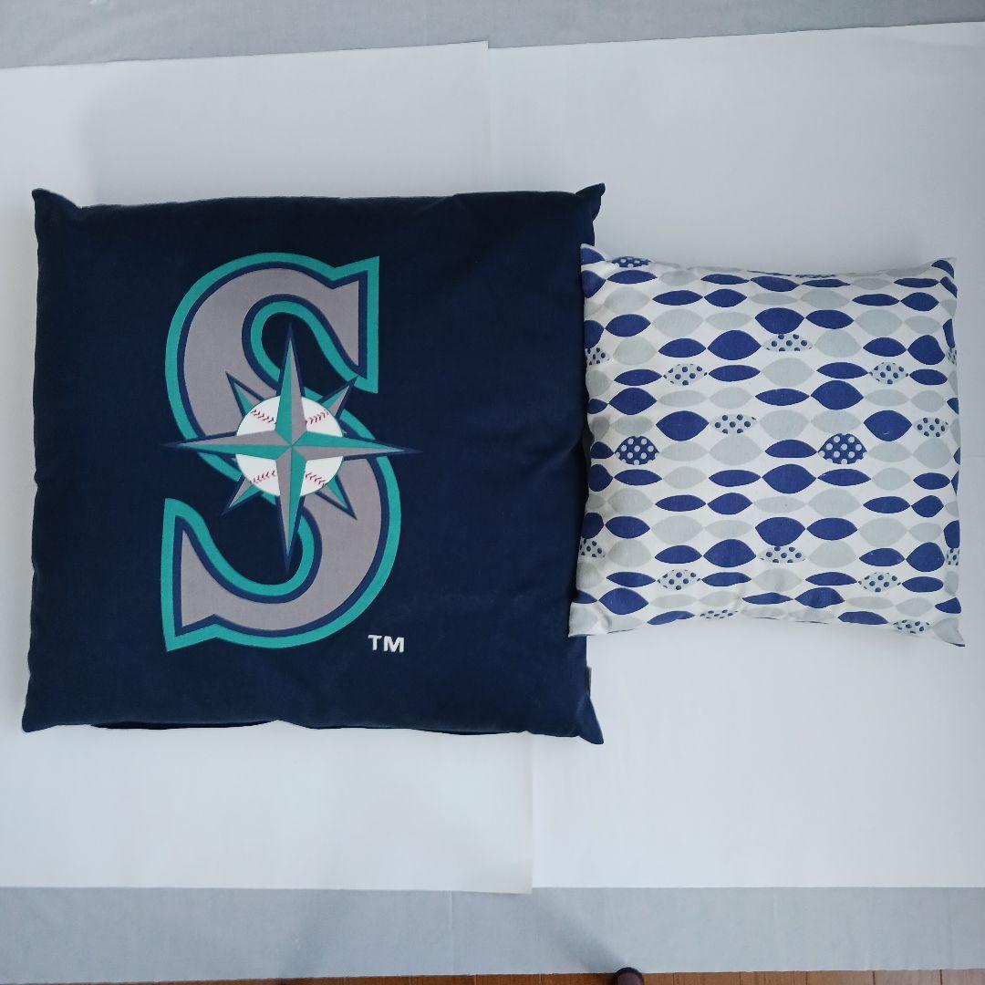 SEATTLE MARINERS ロゴクッション 68cm:2個セット